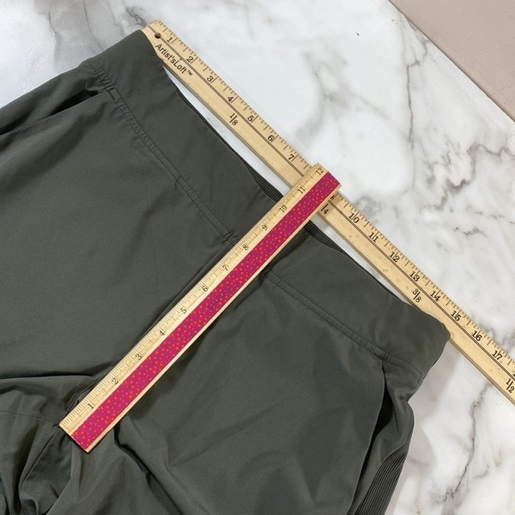 Athleta Brooklyn Ankle Pants Womens Size 8 Green Athletic Pull-on Sporty - Picture 11 of 15